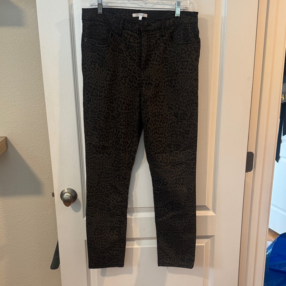 STS Blue Black Leopard Print Chinos